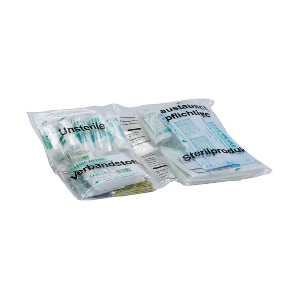Compact car first aid kit, blue