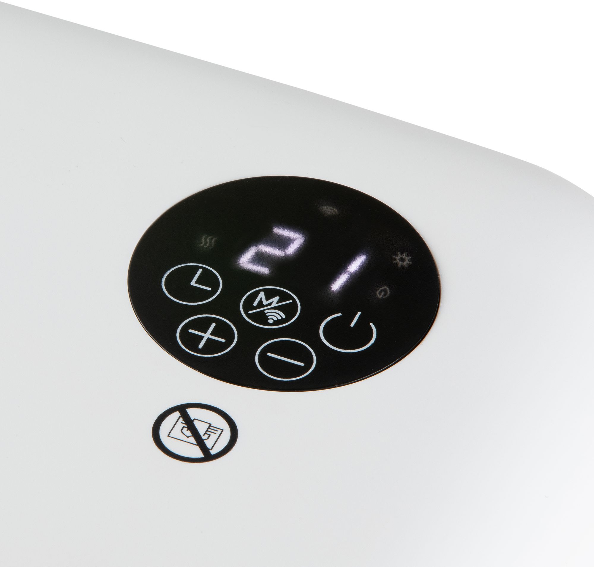 Chauffage pour salle de bain - 2000 W - Domo - DO7357F - Wifi + télécommande - Fonction éco - Ecran led - Mural / pose libre - Blanc