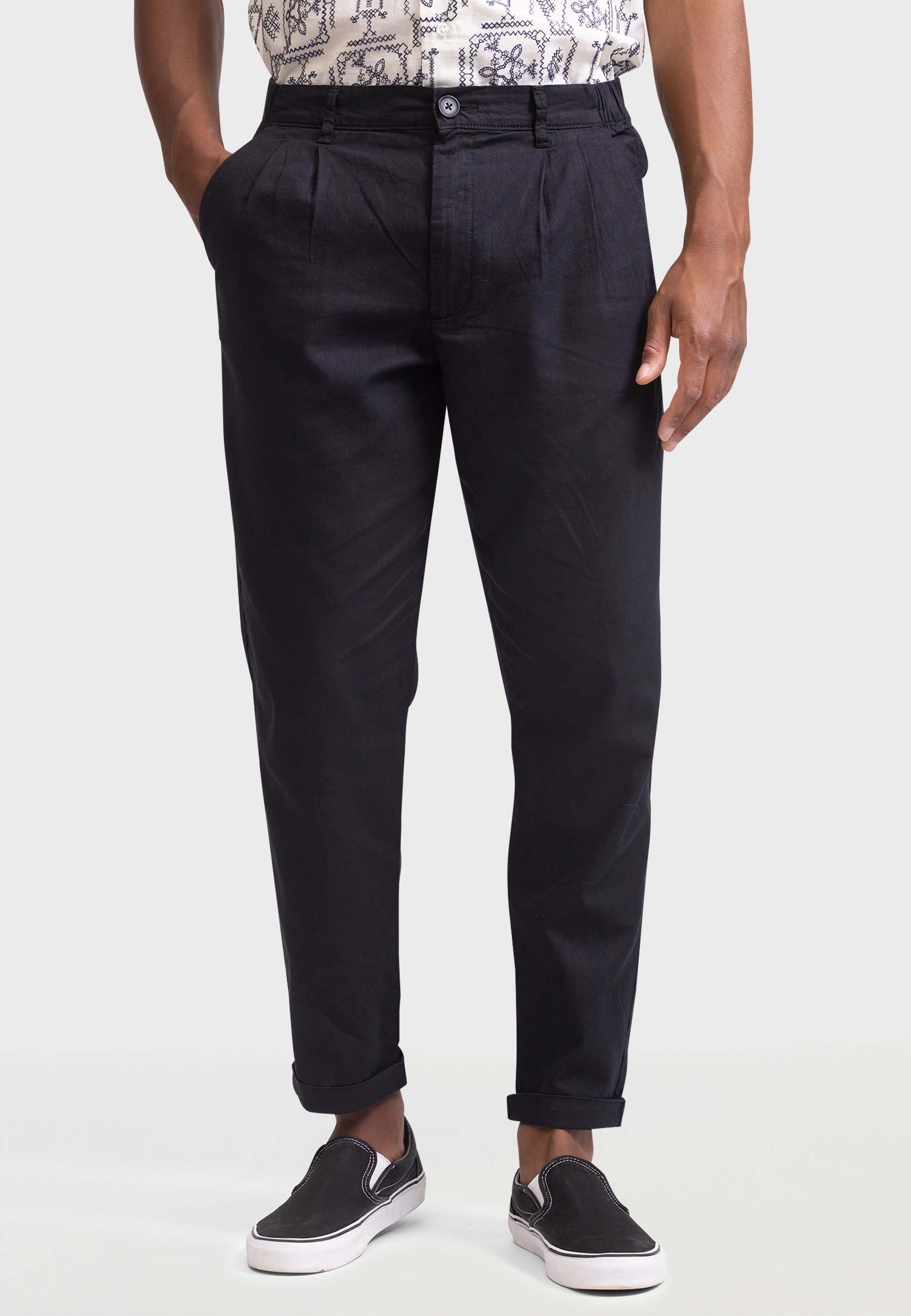 Pantalon Redefined Rebel EMIR REGULAR FIT - noir