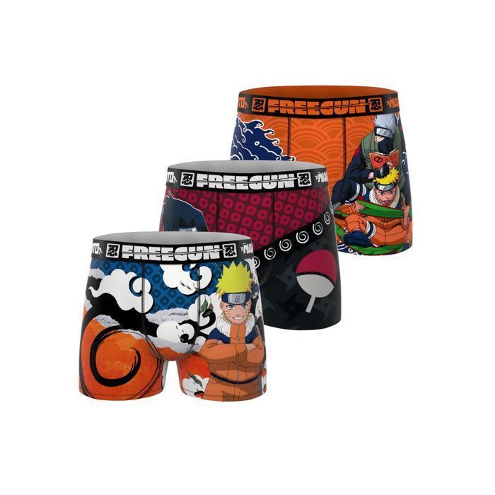 Boxer da ragazzo Freegun NARUTO CLASSIC, Intimo da ragazzo - Arancione (confezione da 3)