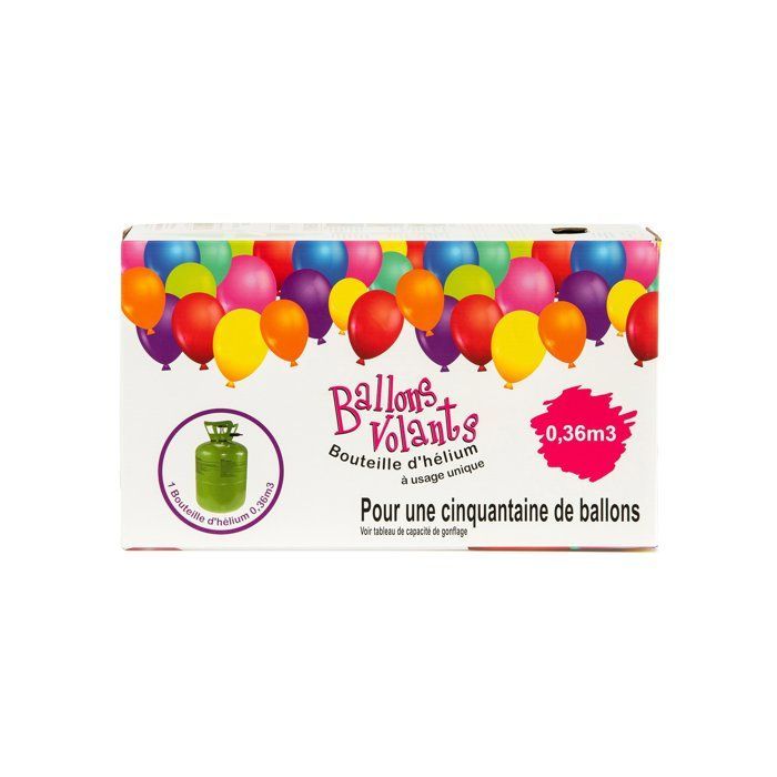 Bouteille d'hélium jetable pour 50 ballons