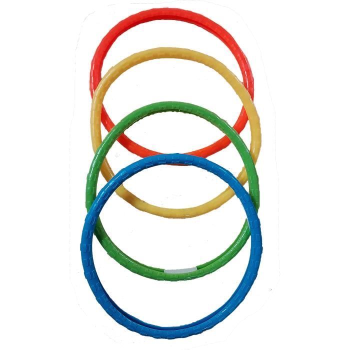 Set med 4 viktade ringar - YG SPORT - 16 cm - För pool - Från 6 år - 4 delar