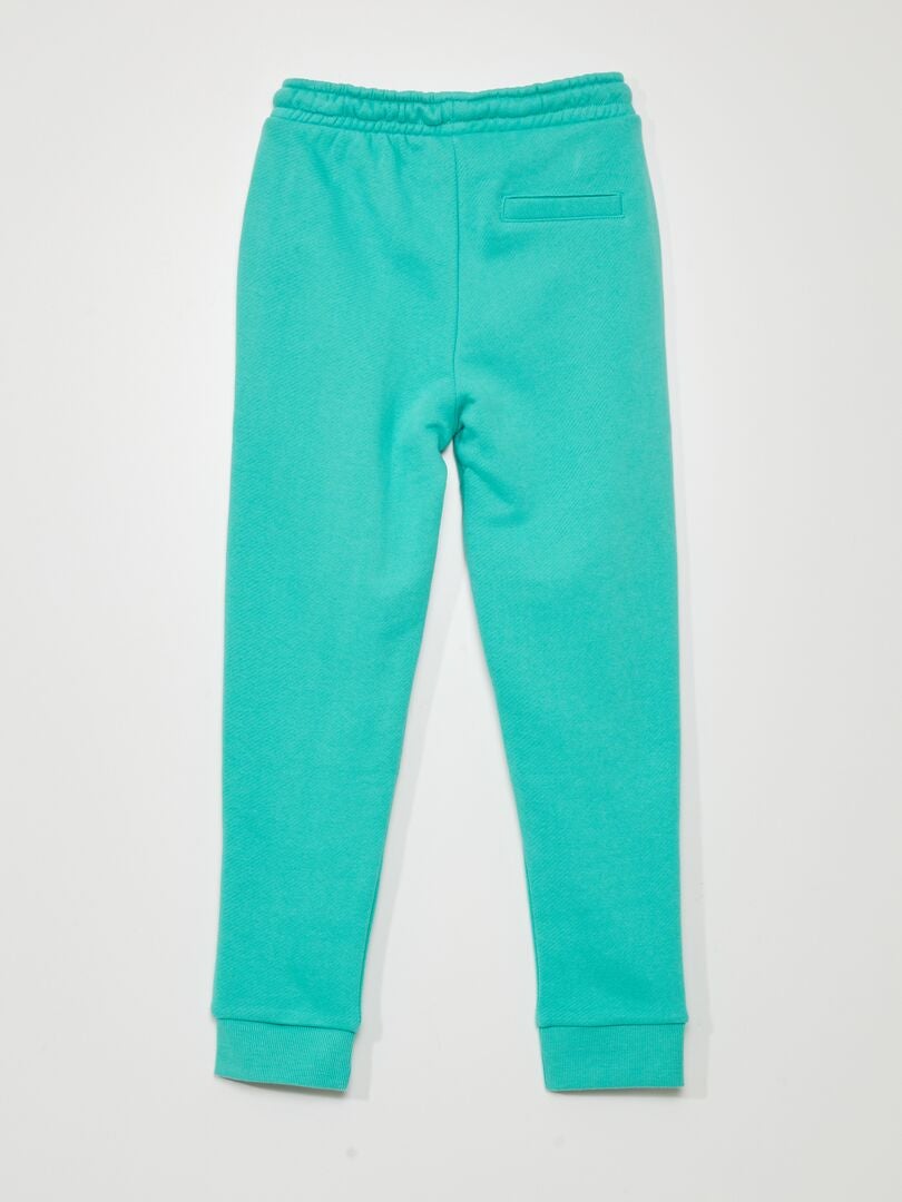 Joggingbroek van French Terry met stiksels - GROEN