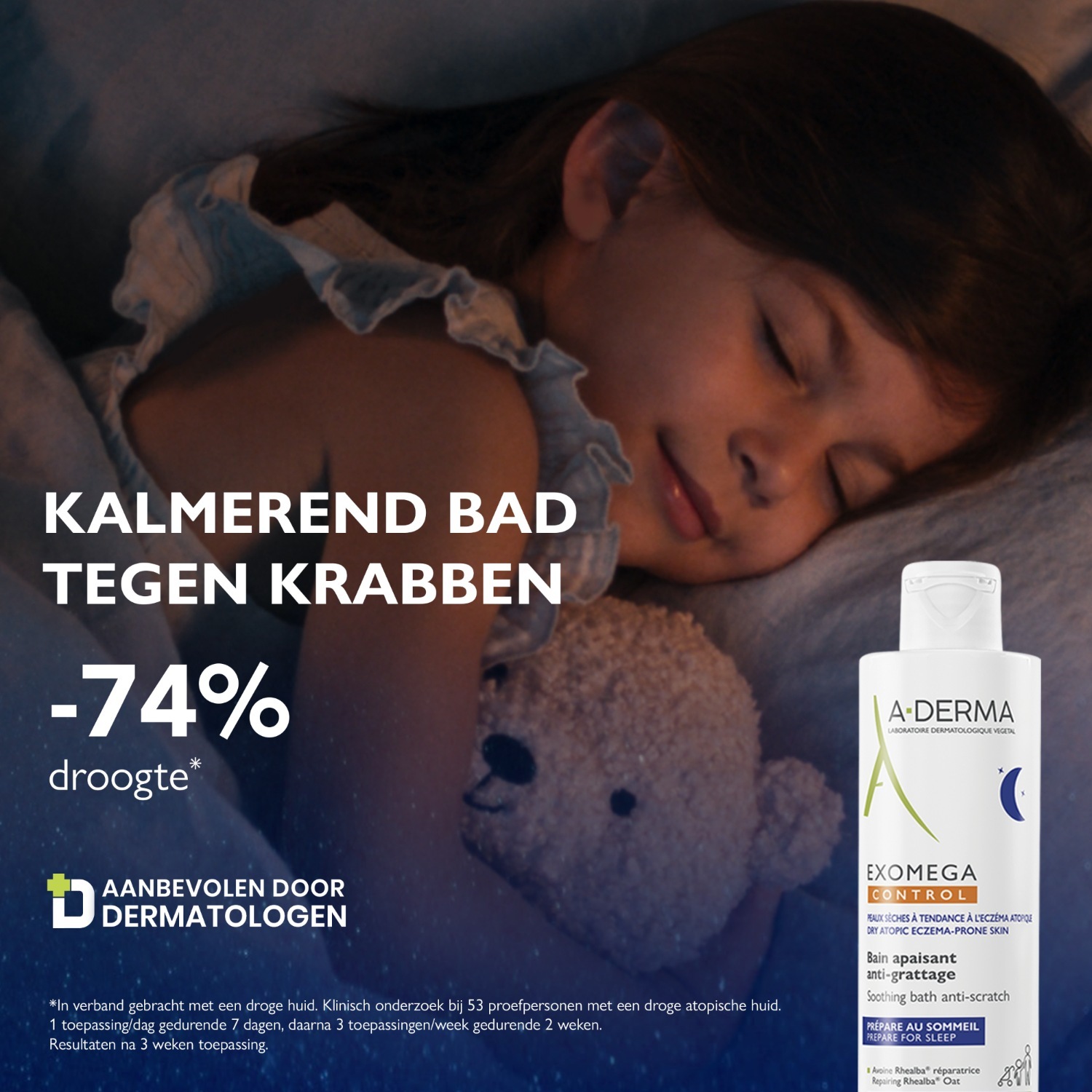 A-DERMA Baby Bath Exomega Control umirujuća kupka protiv ogrebotina - 200 ml