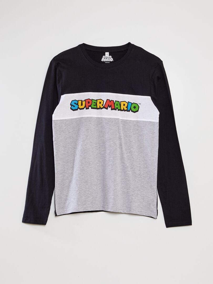 Lange pyjama - 'Super Mario' - 2-delig - WIT