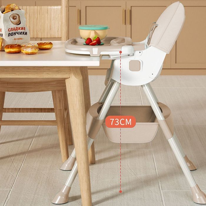 Chaise haute pour bébé enfant 3 en 1 réglable avec harnais 5 points, de la naissance à 6 ans