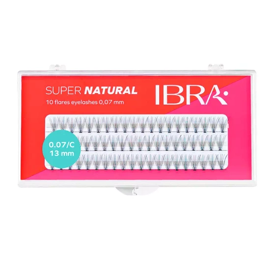 Ibra Sztuczne Rzęsy Naturals kępki C0,07 13mm