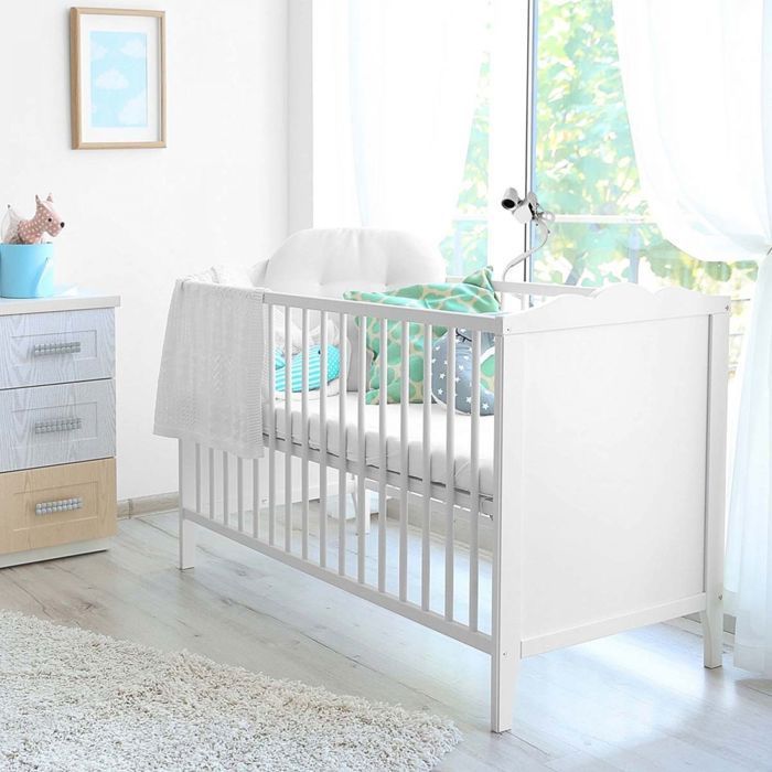 Set van 2 universele bevestigingsbeugels voor babycamera's, babyfoons en andere babyfoons - Wit - Monsieur Bébé
