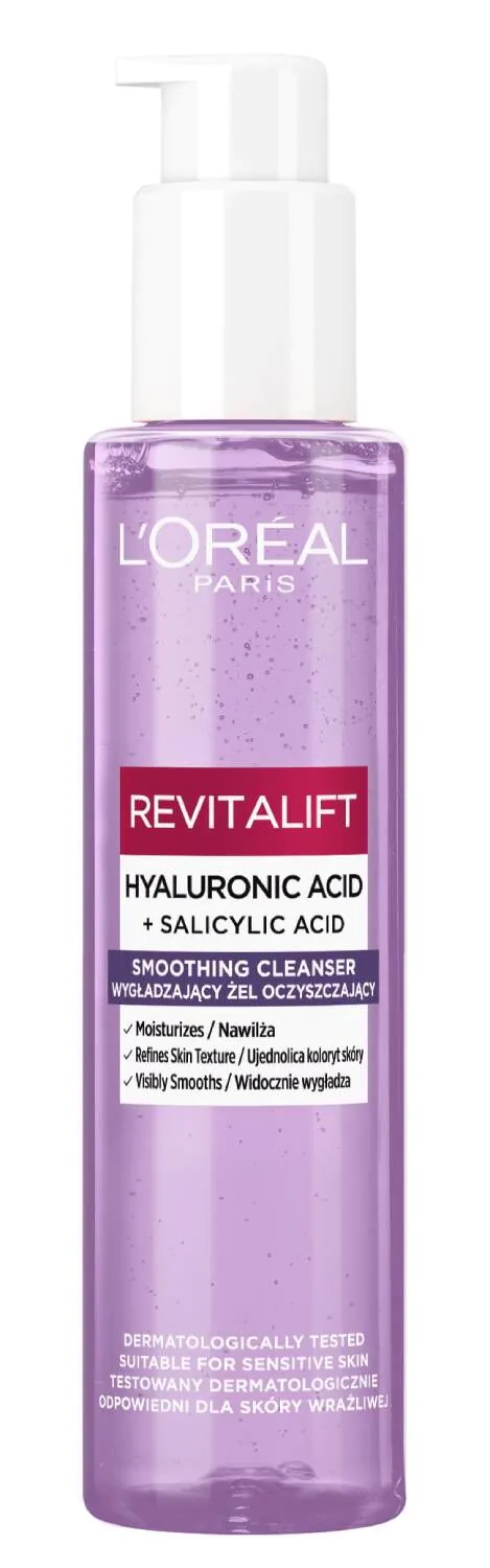 L'Oréal Revitalift Wygładzający żel oczyszający z kwasem hialuronowym