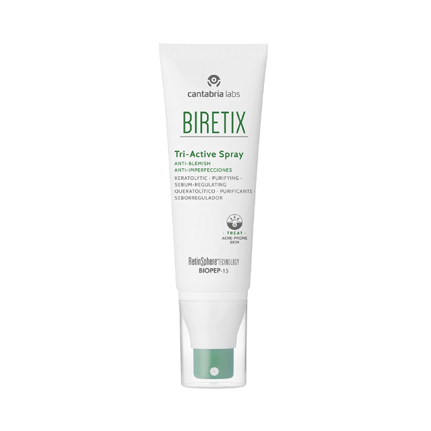 BIRETIX Biretix Triactive spray 100 ml tegen onzuiverheden van de acnegevoelige huid