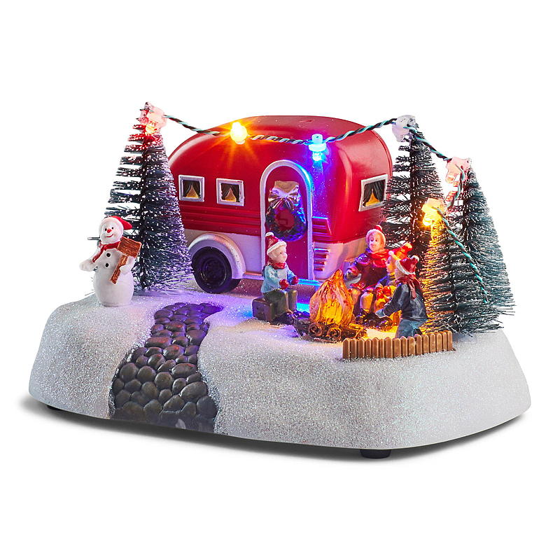 Hem Julby Camping med ljus, 18,5x13x10,5 cm