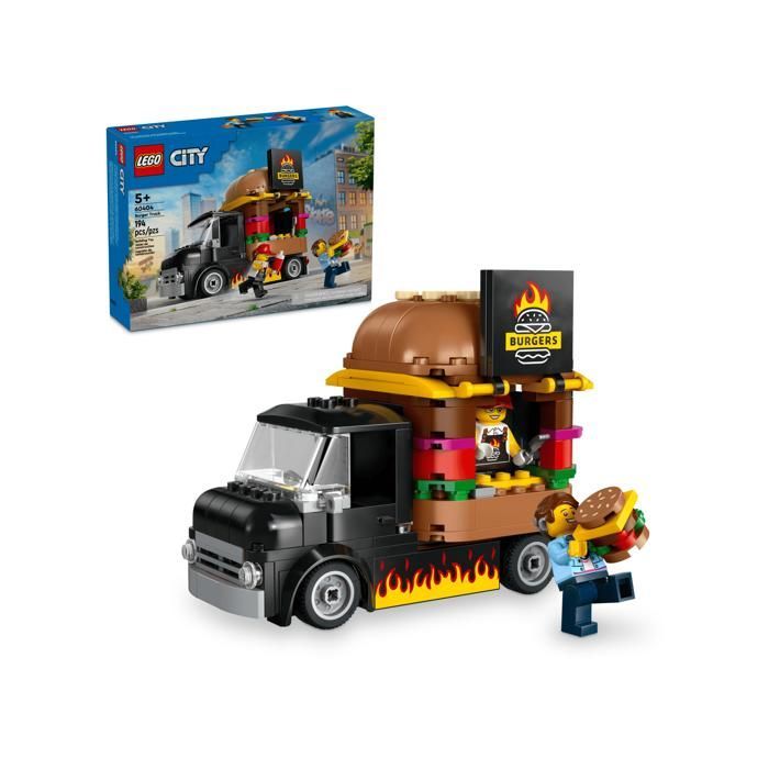LEGO city 60404 Le food-truck de burgers Cadeaux Jouets Objets de collection 5+