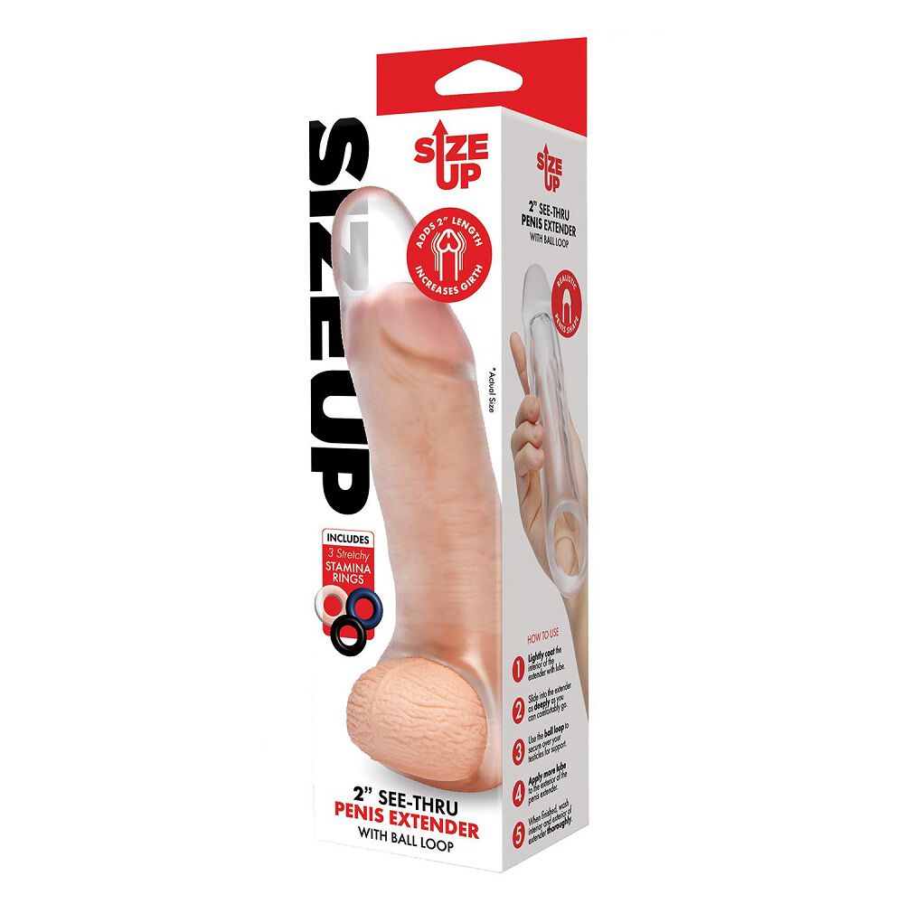 Size Up Clear View Extra Girthy