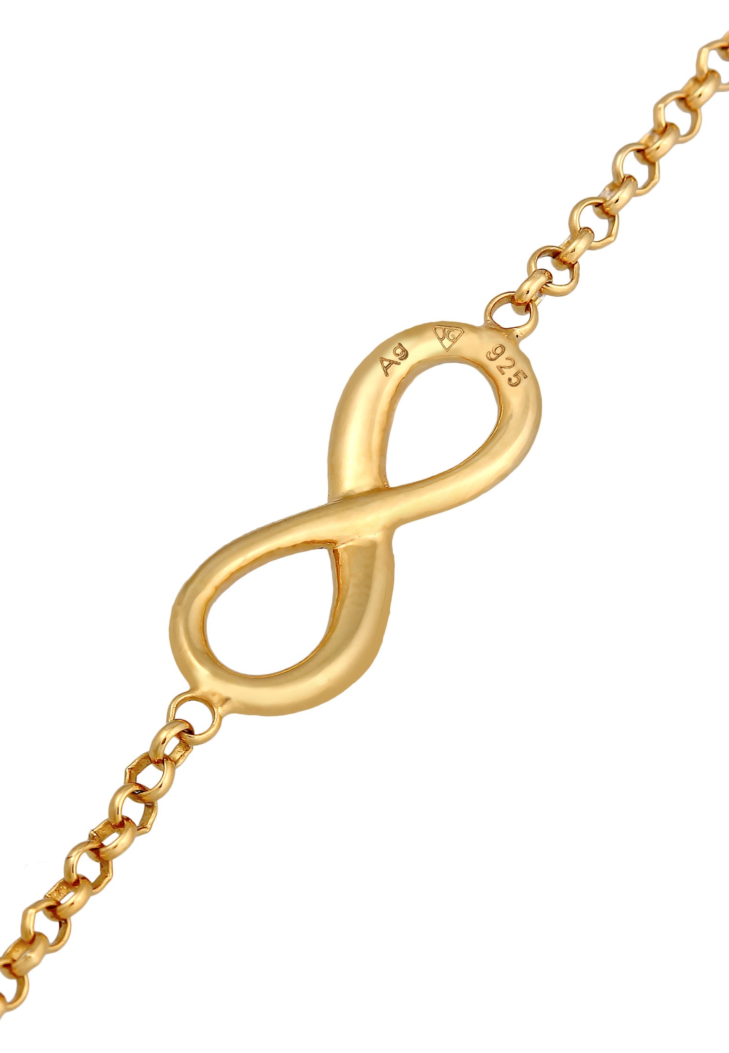 Elli Femmes Solitaire symbole d'infini avec Pierre de Lune en Argent Sterling 925