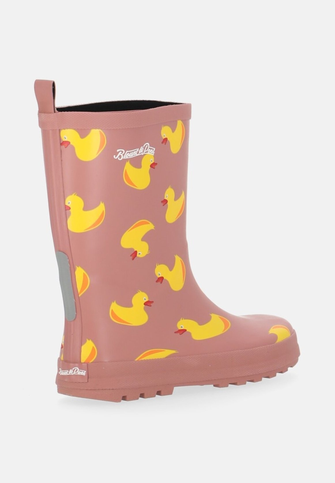 Blount & Pool EENDJE - Regenlaarzen - stoffig roze geel eendje