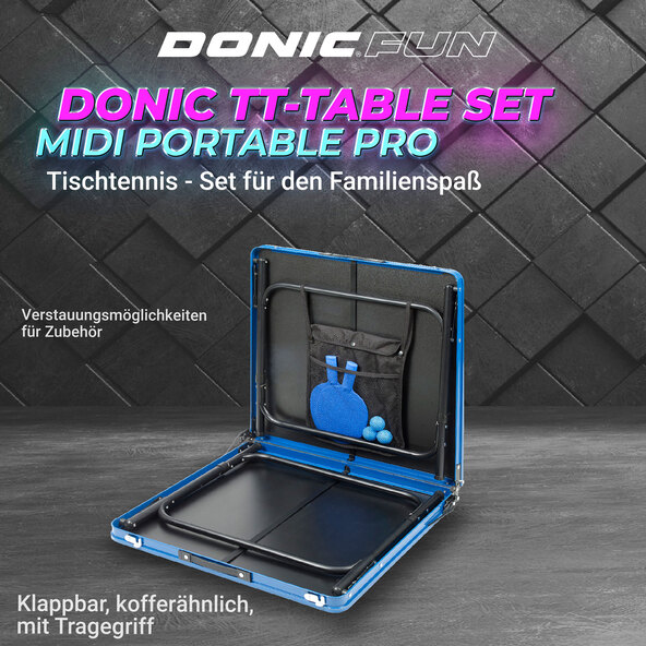 Tischtennisplatten-Set Midi Portable Pro