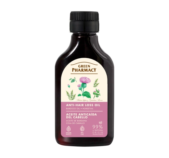 Green Pharmacy olejek łopianowy ze skrzypem polnym przeciw wypadaniu włosów 100 ml
