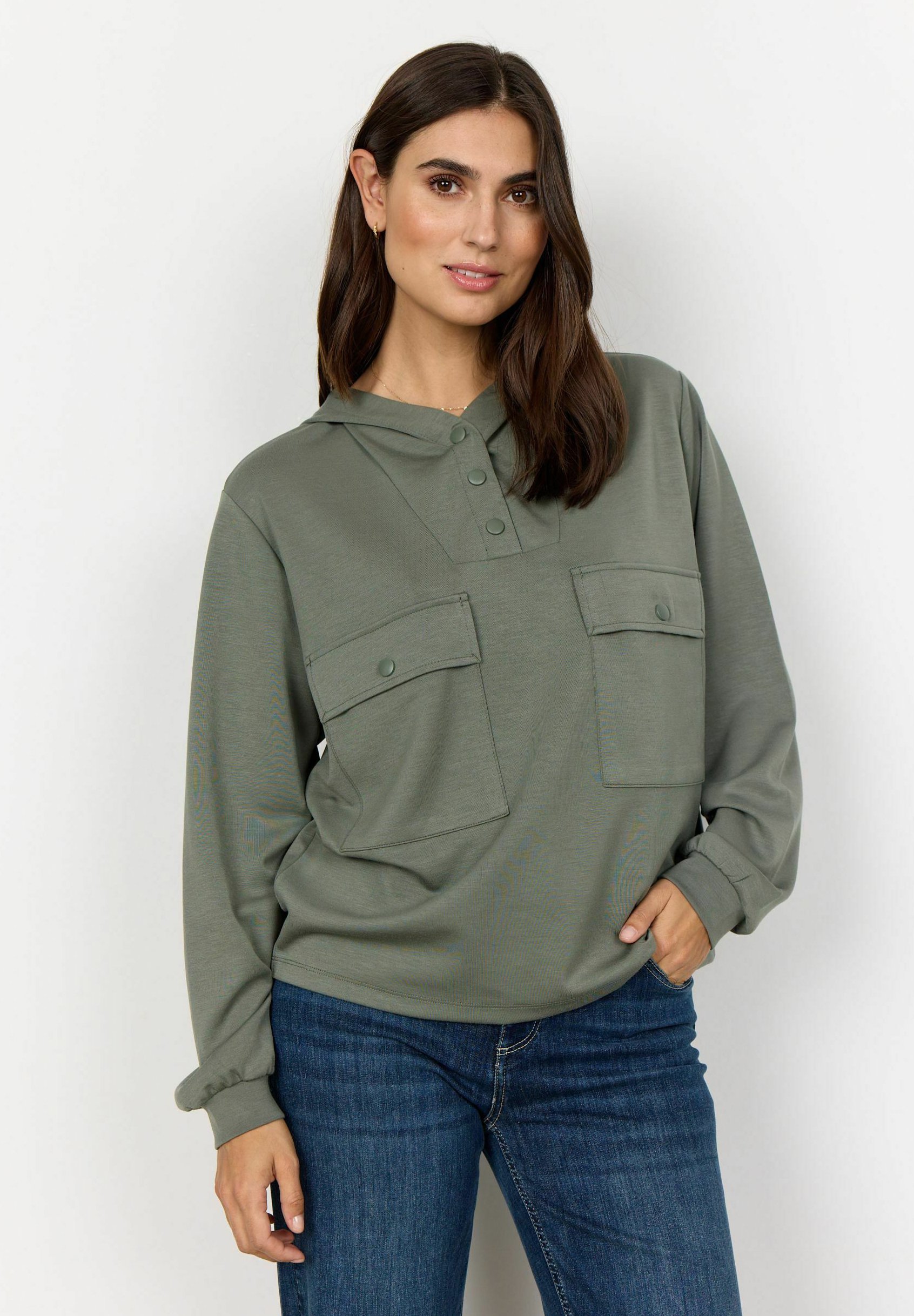 Soyaconcept SC-BANU 219 - Sweat à capuche - brumeux