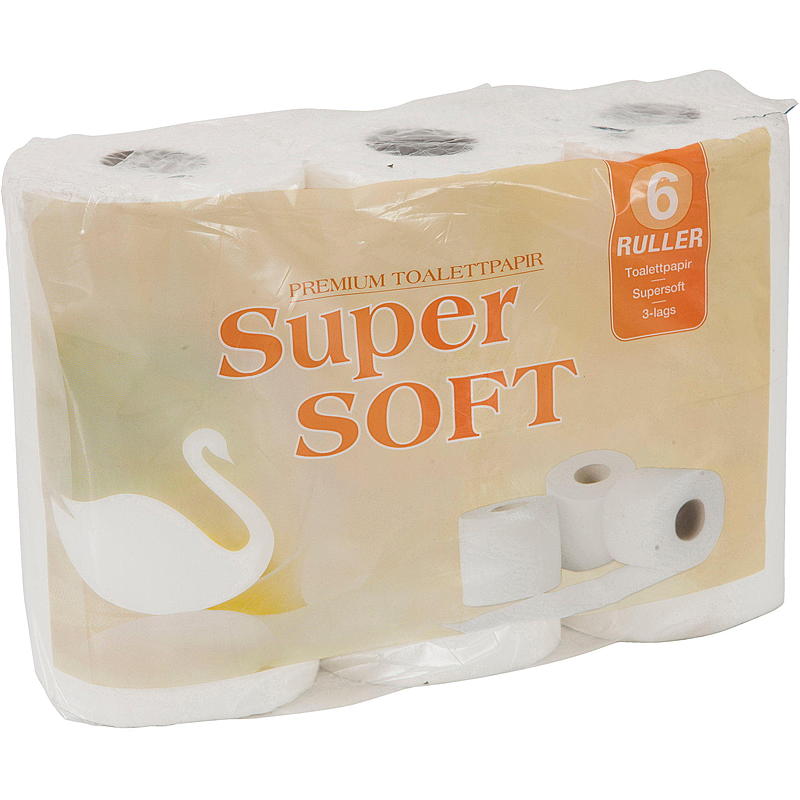 Mjukt toalettpapper 6-pack supermjukt