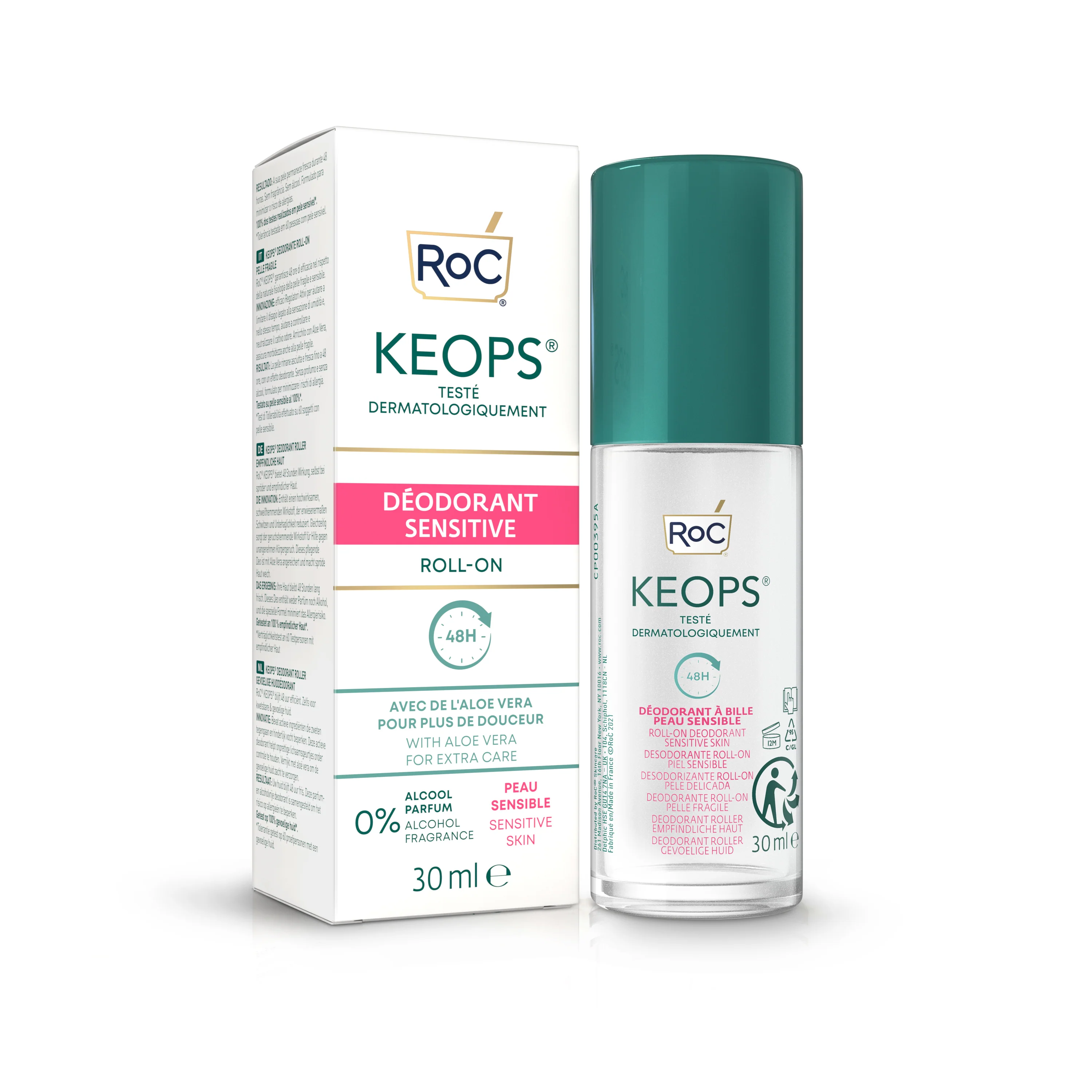 Keops Deodorante Roll-On 48H Sensitive - Deodorante Roll-on