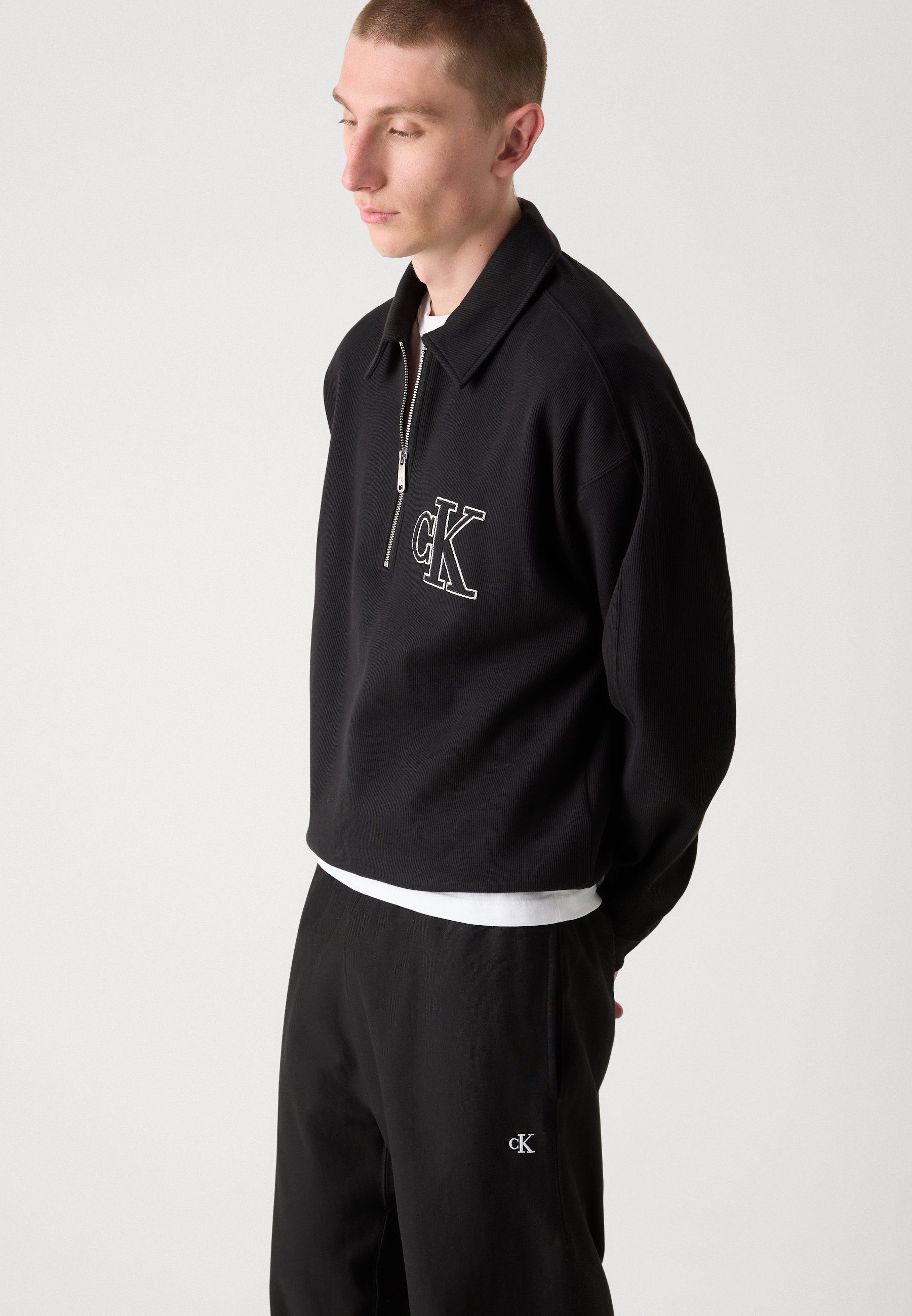 Calvin Klein Jeans PREMIUM MONOGRAM - Bas de survêtement - Noir