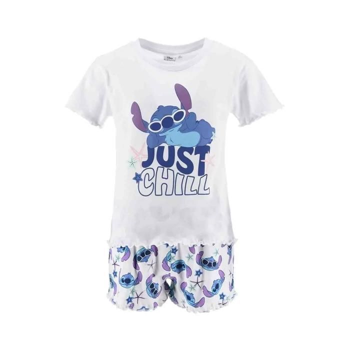 Pijama corto de algodón para niña 