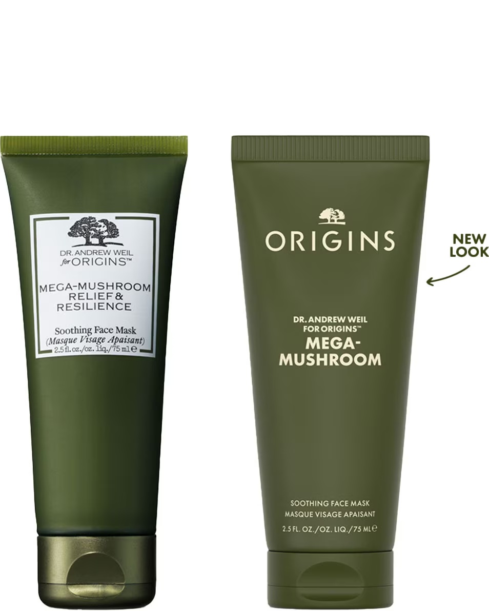 ORIGINS DR. ANDREW WEIL PRE ORIGINS™ MEGA-MUSHROOM RELIEF & RESILIENCE UKĽUDŇUJÚCA MASKA NA TVÁR