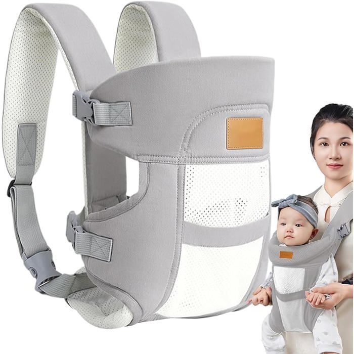 Lightweight Horizontal Baby Carrier – Adjustable, Ideal for Travel, Festivals, Hiking and City Outings – Comfortable and with Furniture Strap