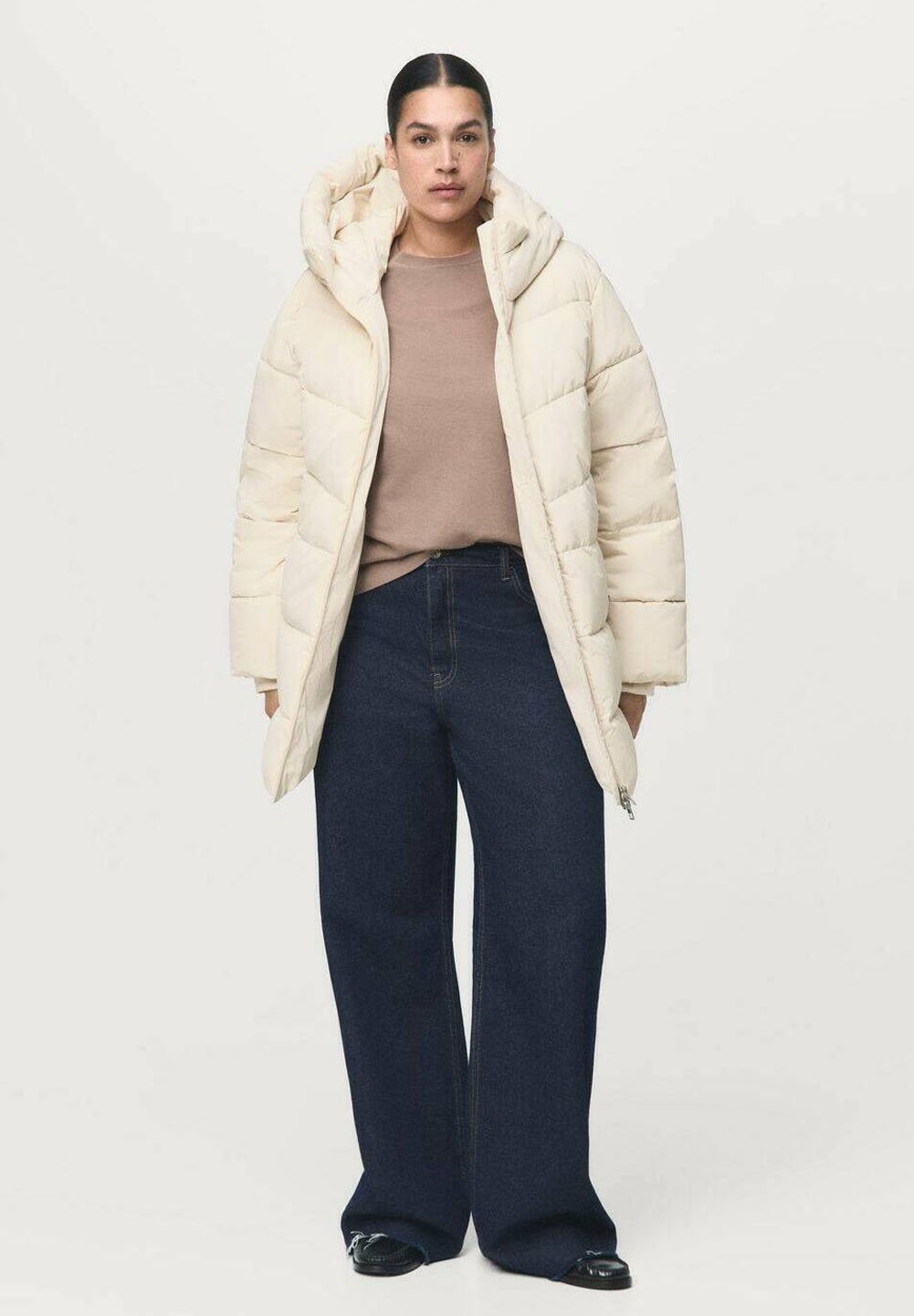 Mango zimski kaput - prljavobijela