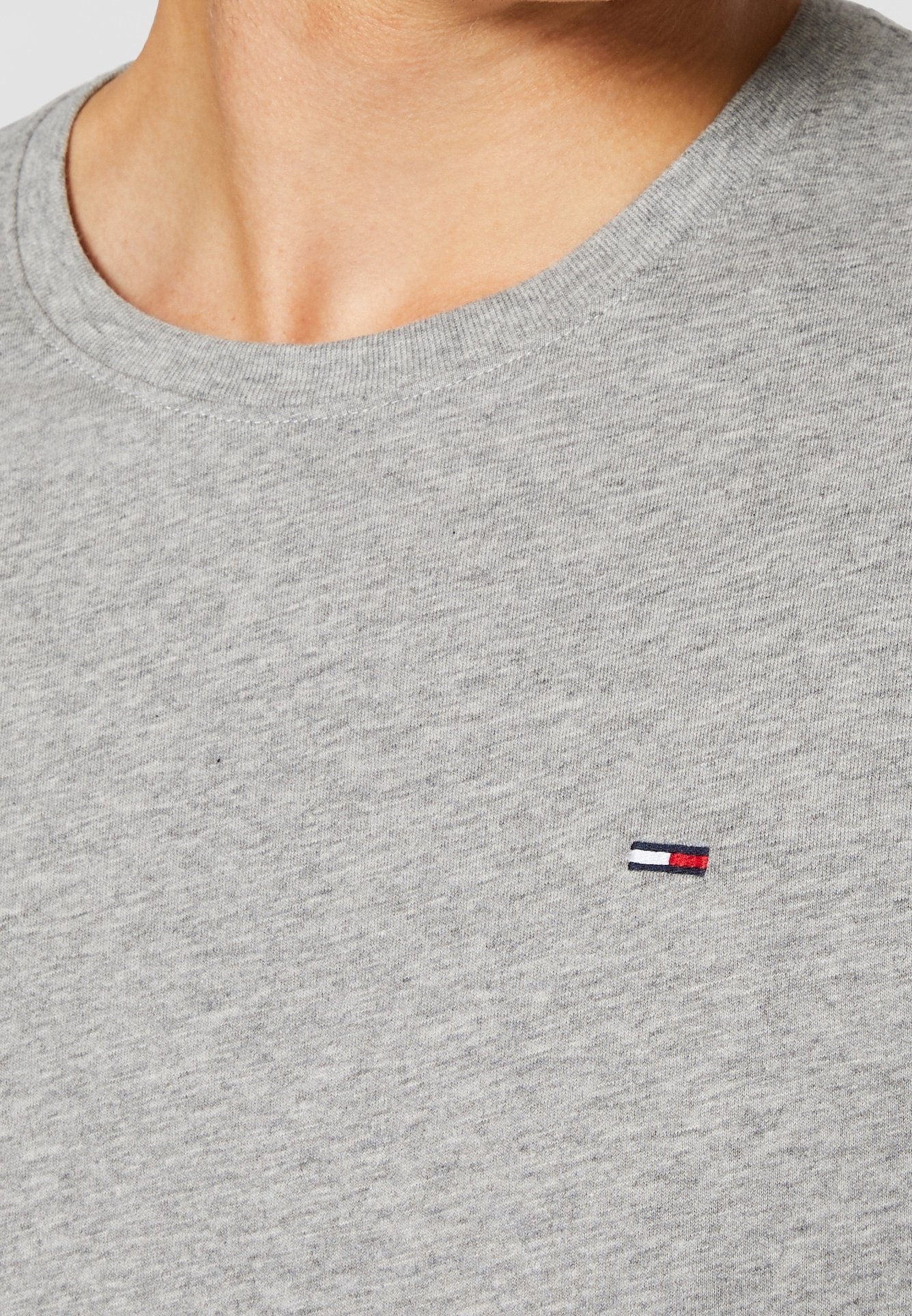 Tommy Jeans Basic T-Shirt – meliertes Grau