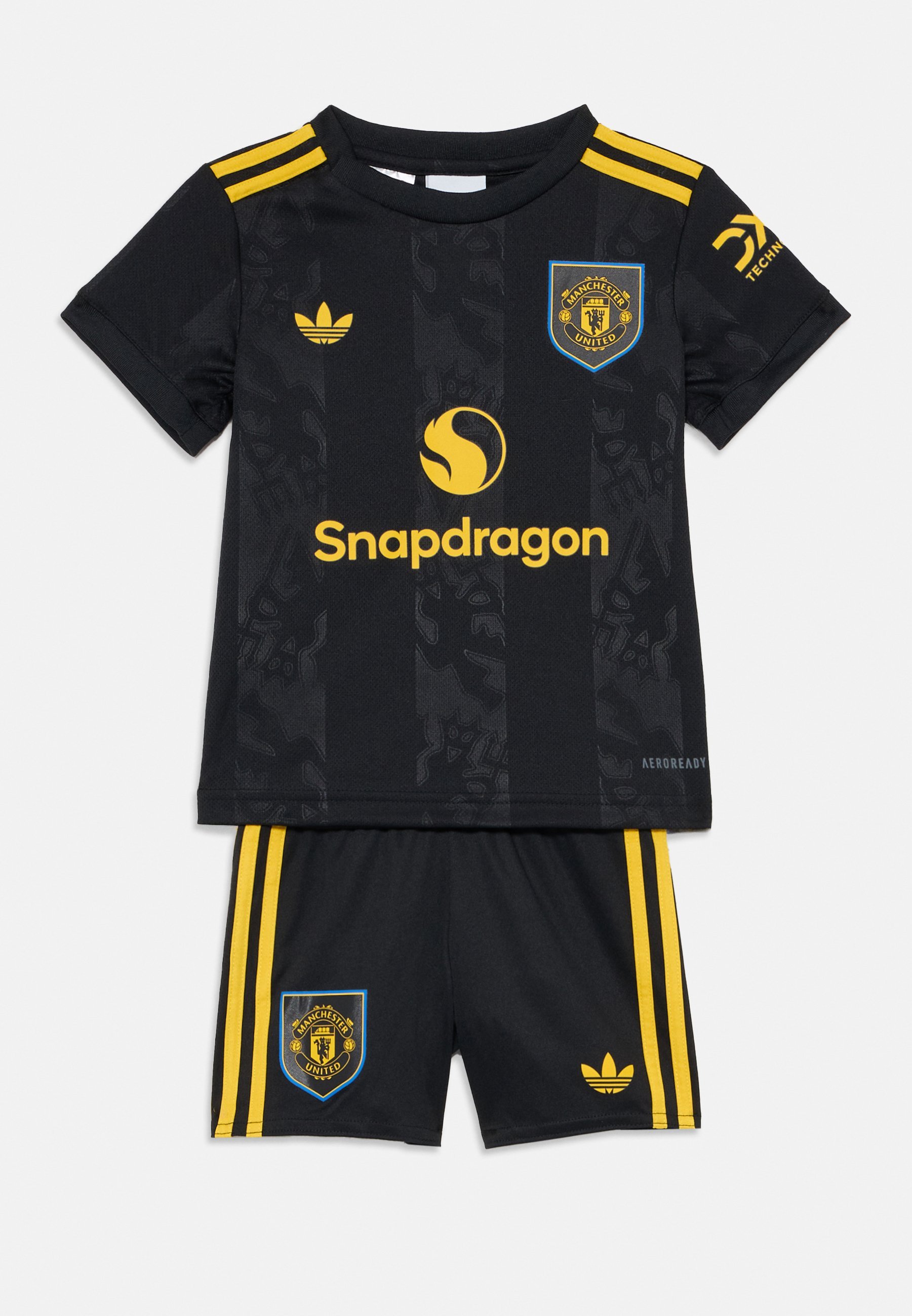 Completo sportivo unisex adidas Performance Manchester United Terza Maglia Bambino - Pantaloncini sportivi - neri