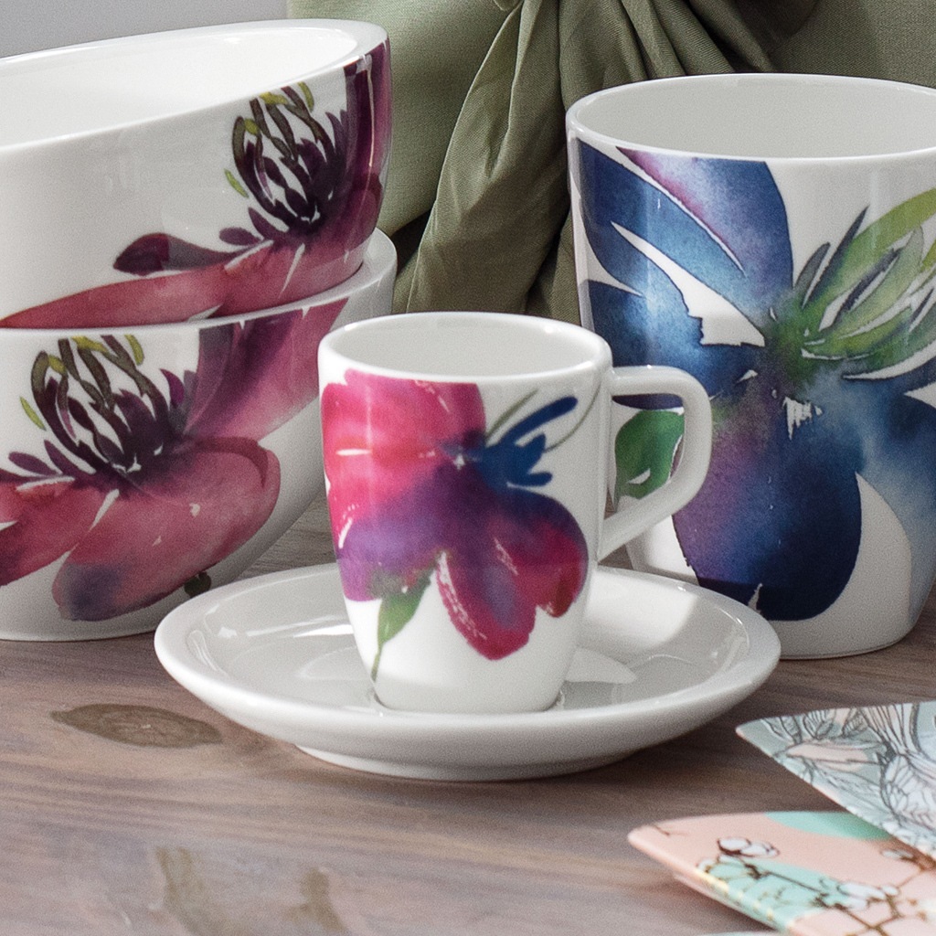 Villeroy & Boch Artesano Flower Art Mocha krūzīte - 1 gab.