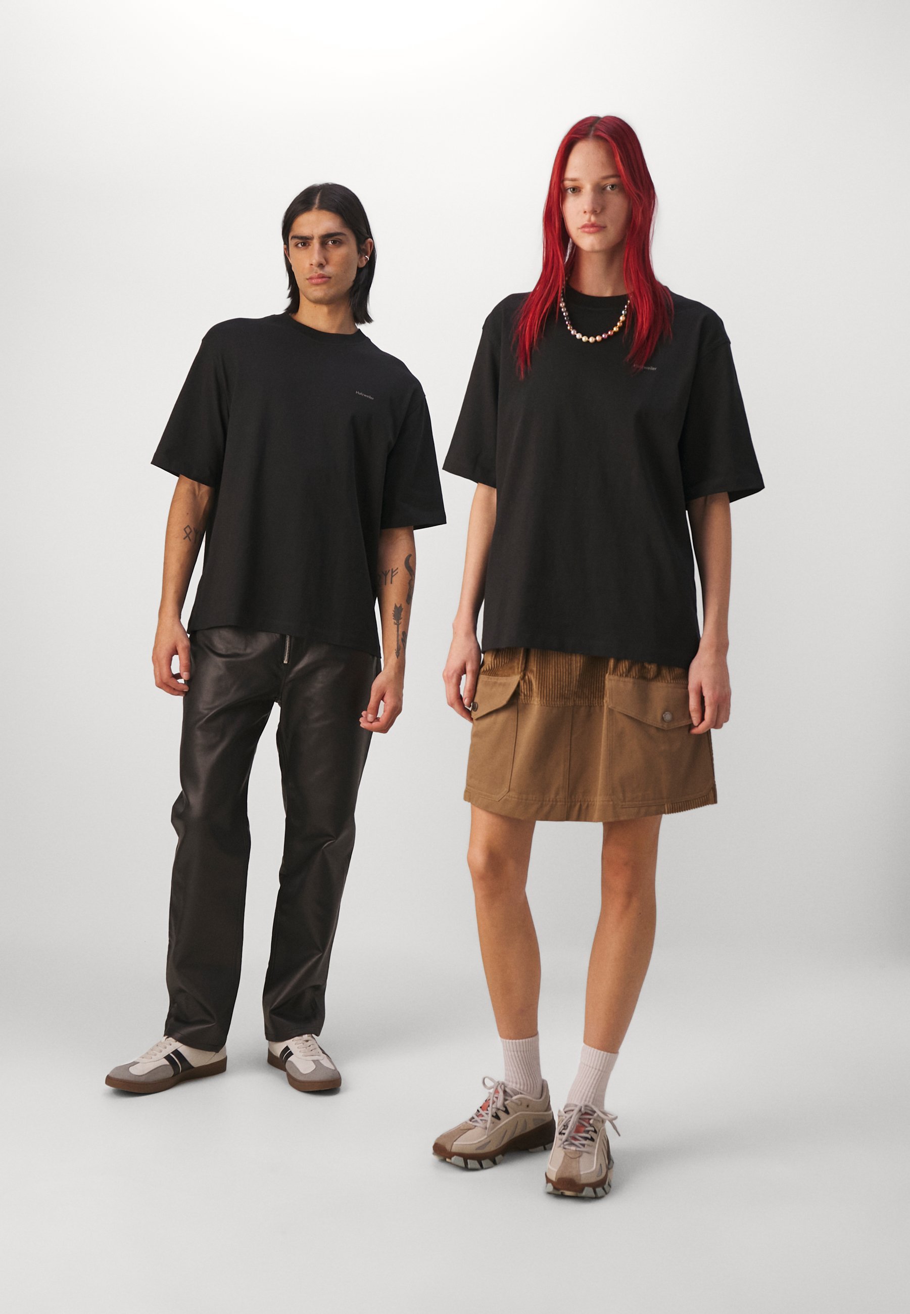 Holzweiler RELAXED TEE UNISEX - T-skjorte med print - black