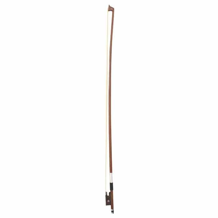 Juego de violín vidaXL con arco y mentonera, madera oscura, 4/4