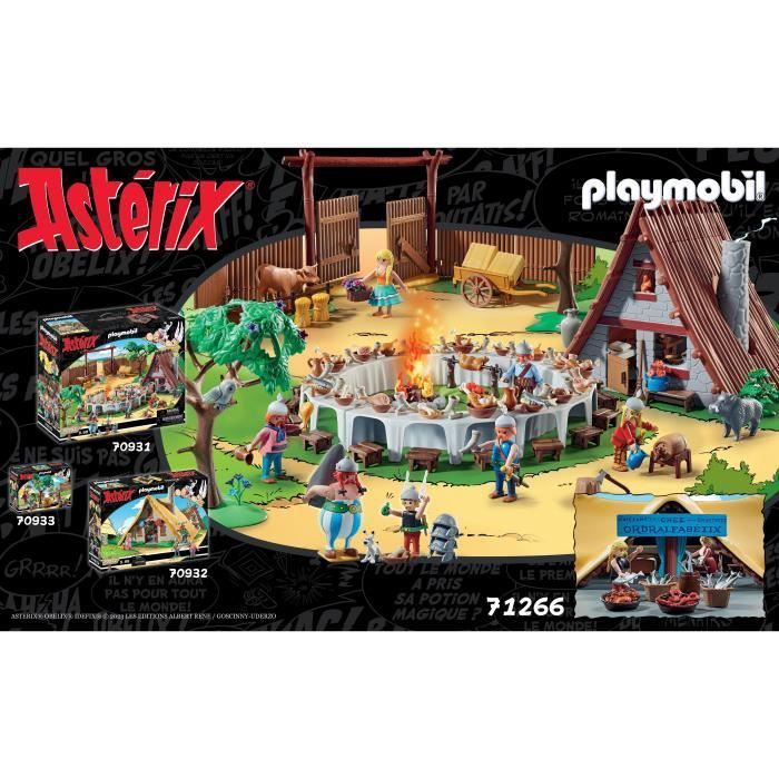 PLAYMOBIL 71266 Asterix Ordralfabetix's Hut, Asterix's Dorp, Verzamelbaar Speelgoed, Leeftijd 5+