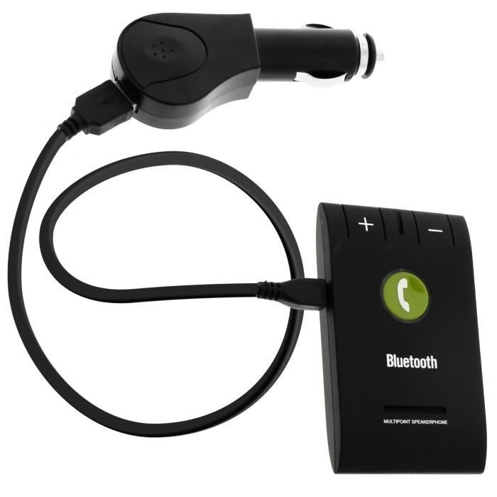 Kit mains libres Bluetooth - AVIZAR - KX1 - Microphone intégré - Multipoint - Autonomie 1000h