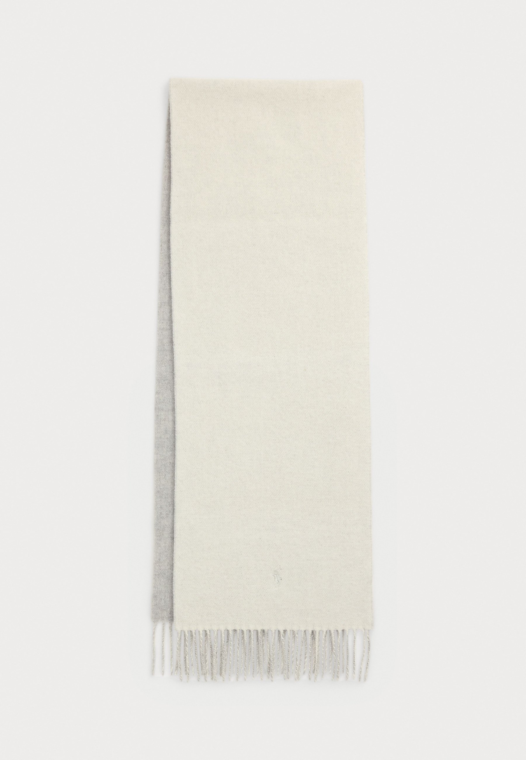 Sciarpa in lana con frange Polo Ralph Lauren - Sciarpa - crema/grigio chiaro effetto vintage