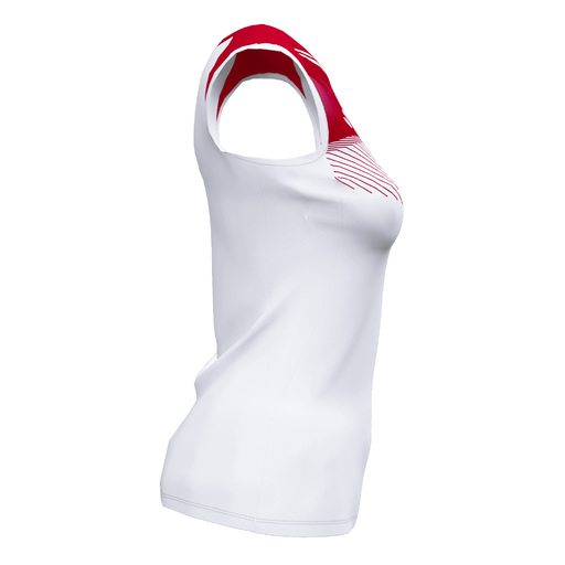 Joma Supernova II ärmelloses T-Shirt Weiß Rot
