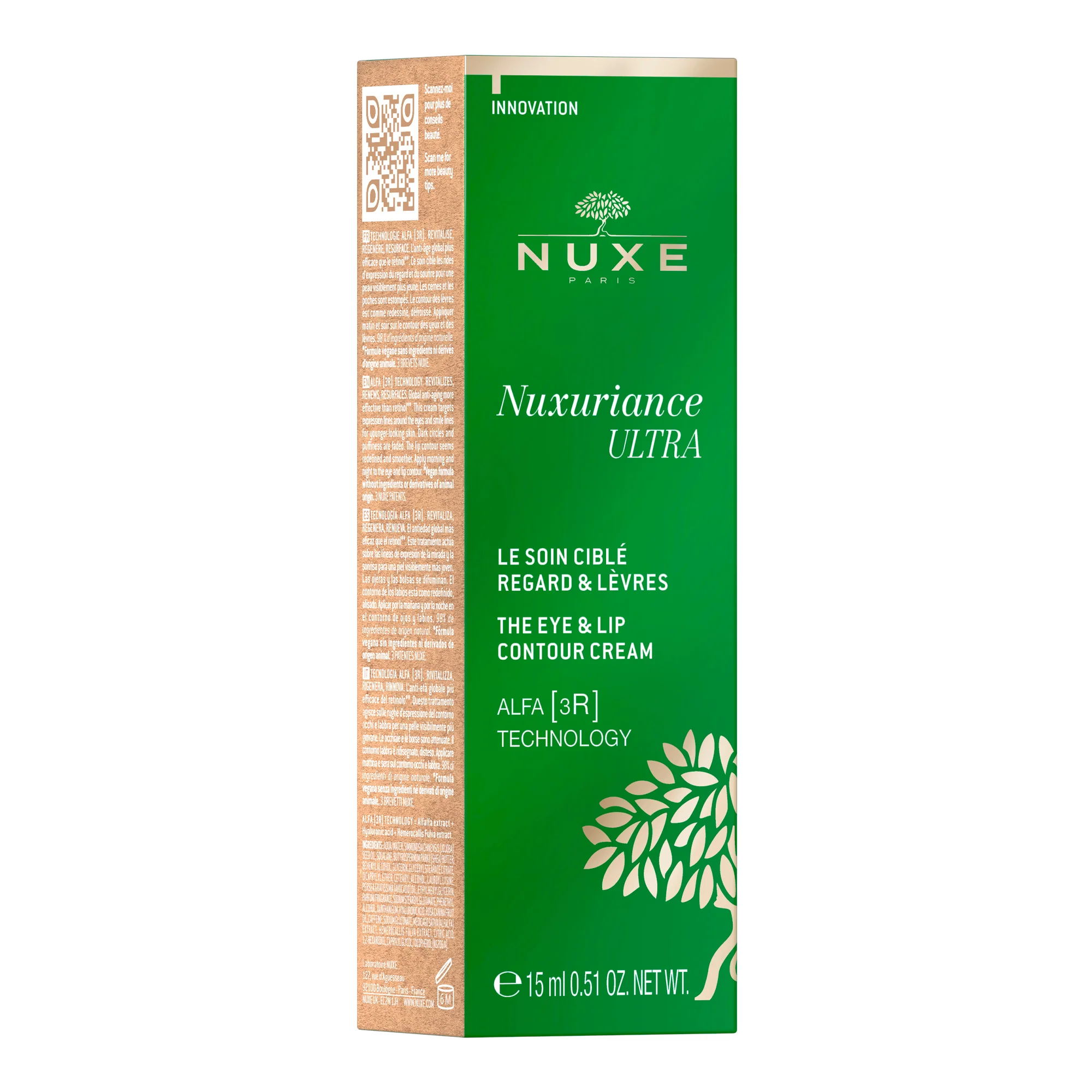 Nuxuriance Ultra Contorno Occhi e Labbra - Contorno occhi antirughe, Contorno labbra antirughe