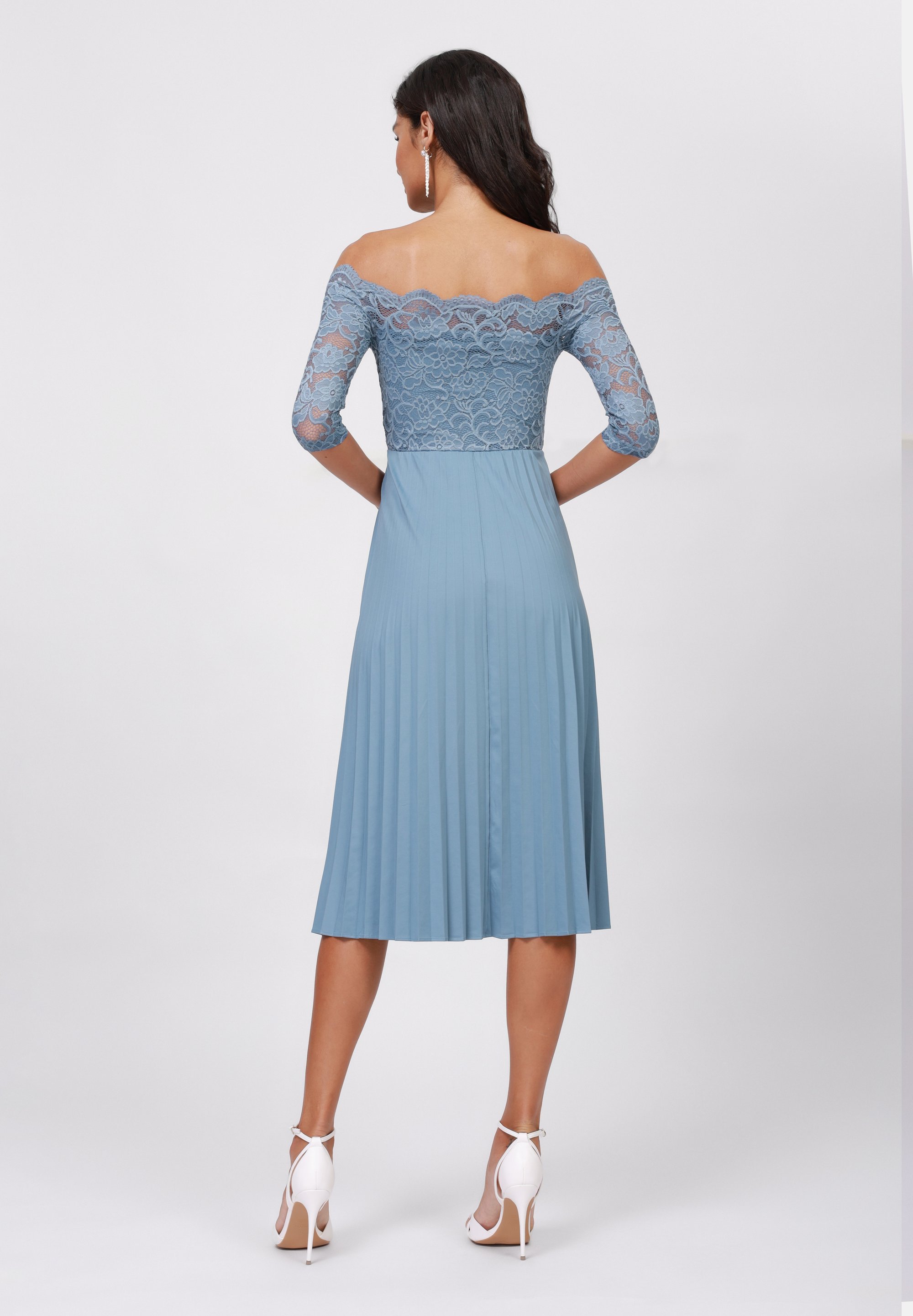 Anna Field cocktailjurk / feestjurk - blauw