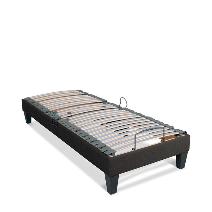 Base de cama eléctrica Amiral de 80x200 cm con somier de láminas