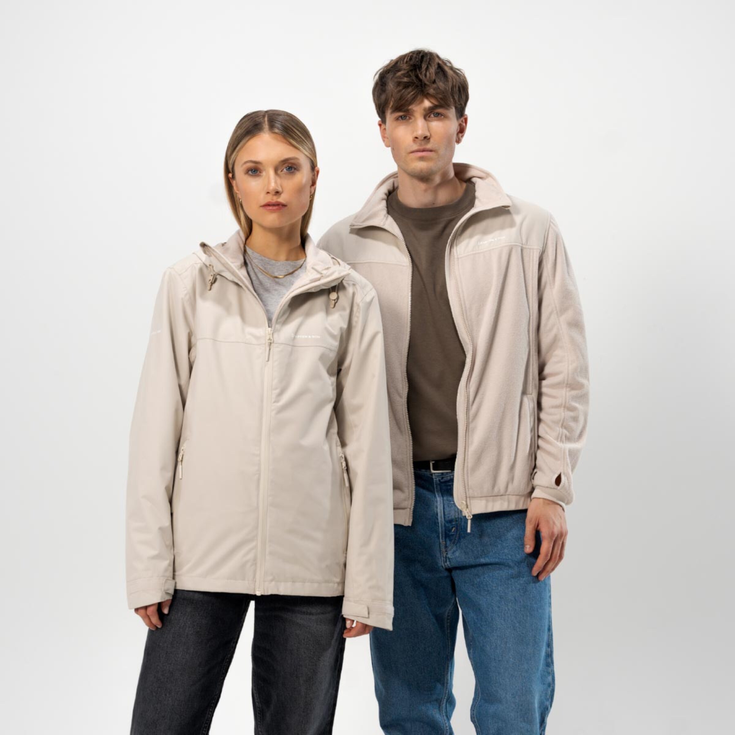 Ensemble veste Fyn crème noir