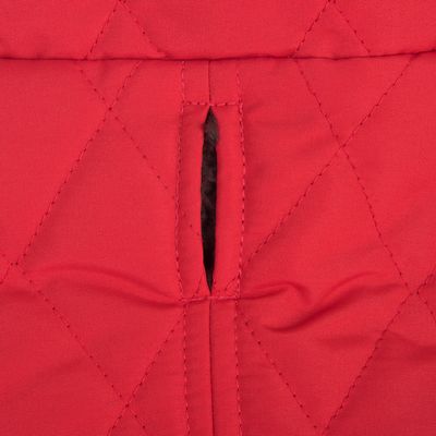 Abrigo acolchado para perro - Rojo