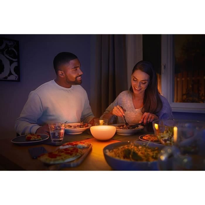 Lámpara portátil inteligente Philips Hue Go White and Color - Compatible con Bluetooth - Alexa, Google y Apple HomeKit