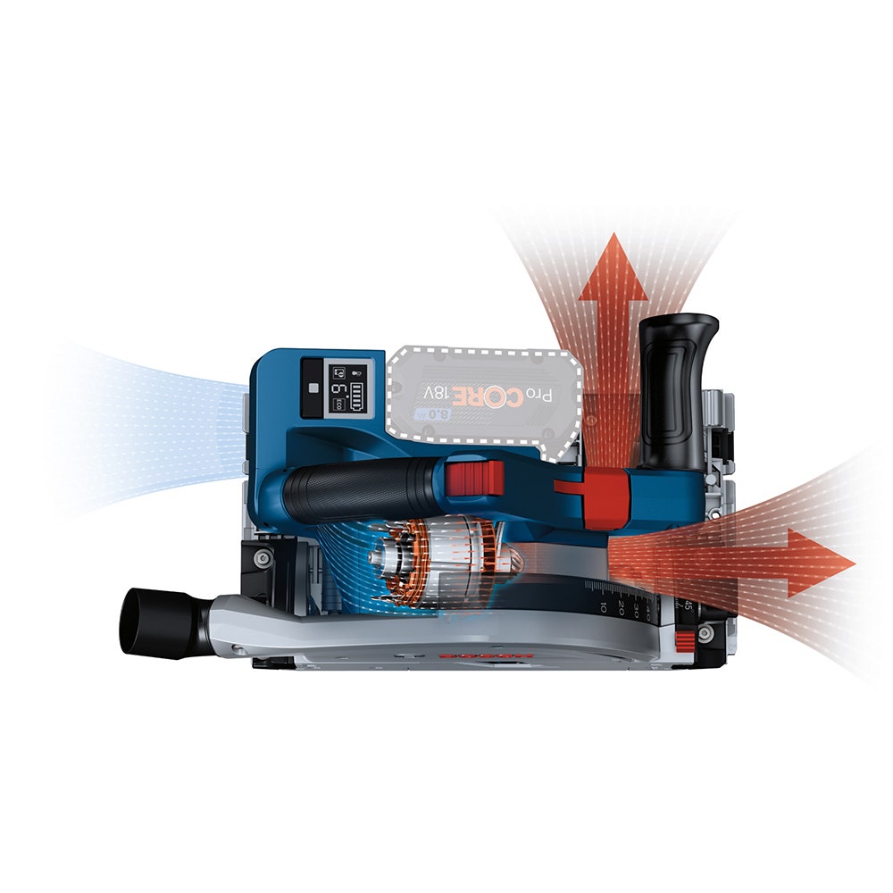 Serra de imersão sem escova BOSCH 18V BITURBO Skin - GKT 18V-52 GC
