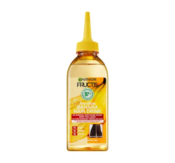 Garnier Fructis Hair Drink Banana błyskawiczna odżywka do włosów w płynie 200 ml