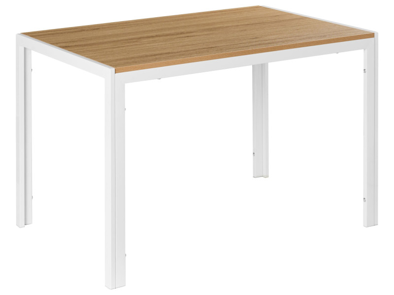 Stół do jadalni MANN Jasny brąz/ biały 120 cm 70 cm