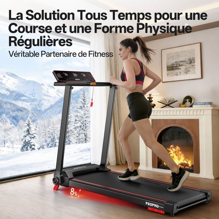 Folding Treadmill - JOROTO - F20 PRO - 2.5 HP - 12 km/h - 15 Programs