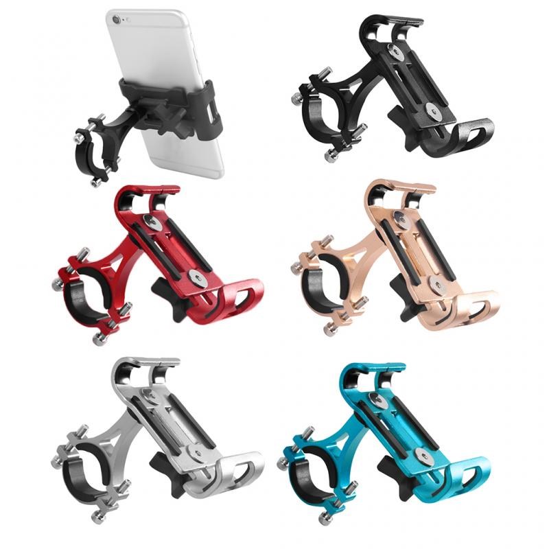 Motorcycle Bicycle Phone Holder Bike Handlebar Mount Aluminum Alloy Bracket Moto GPS Clip Phone Stand For All Smartphones