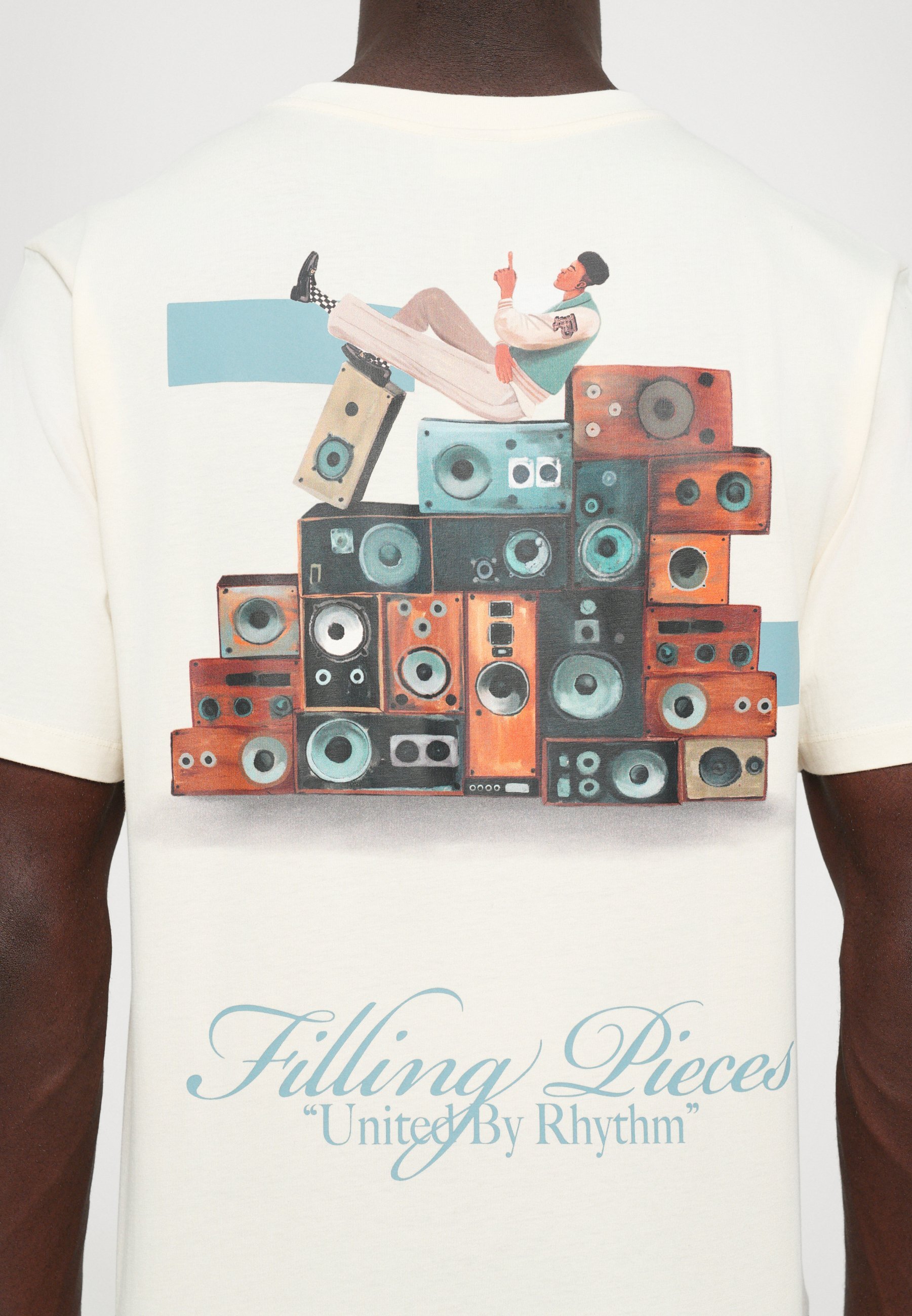 Pièces de remplissage MUR D'ENCEINTES - T-shirt imprimé - blanc antique